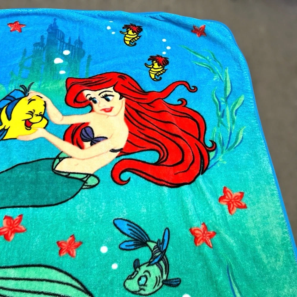 Disney Princess The Little Mermaid Y2K Fleece Blanket 61”x79.5”